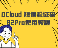 B2Pro——Web端使用DCloud的短信验证码功能